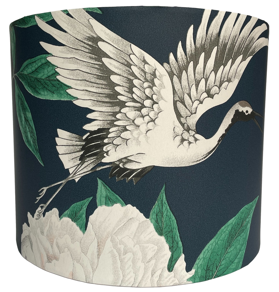 Navy Blue Crane Bird Lampshades and Light Shades Lampshade Kings