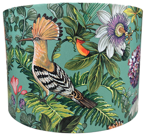 Tropical bird lampshade