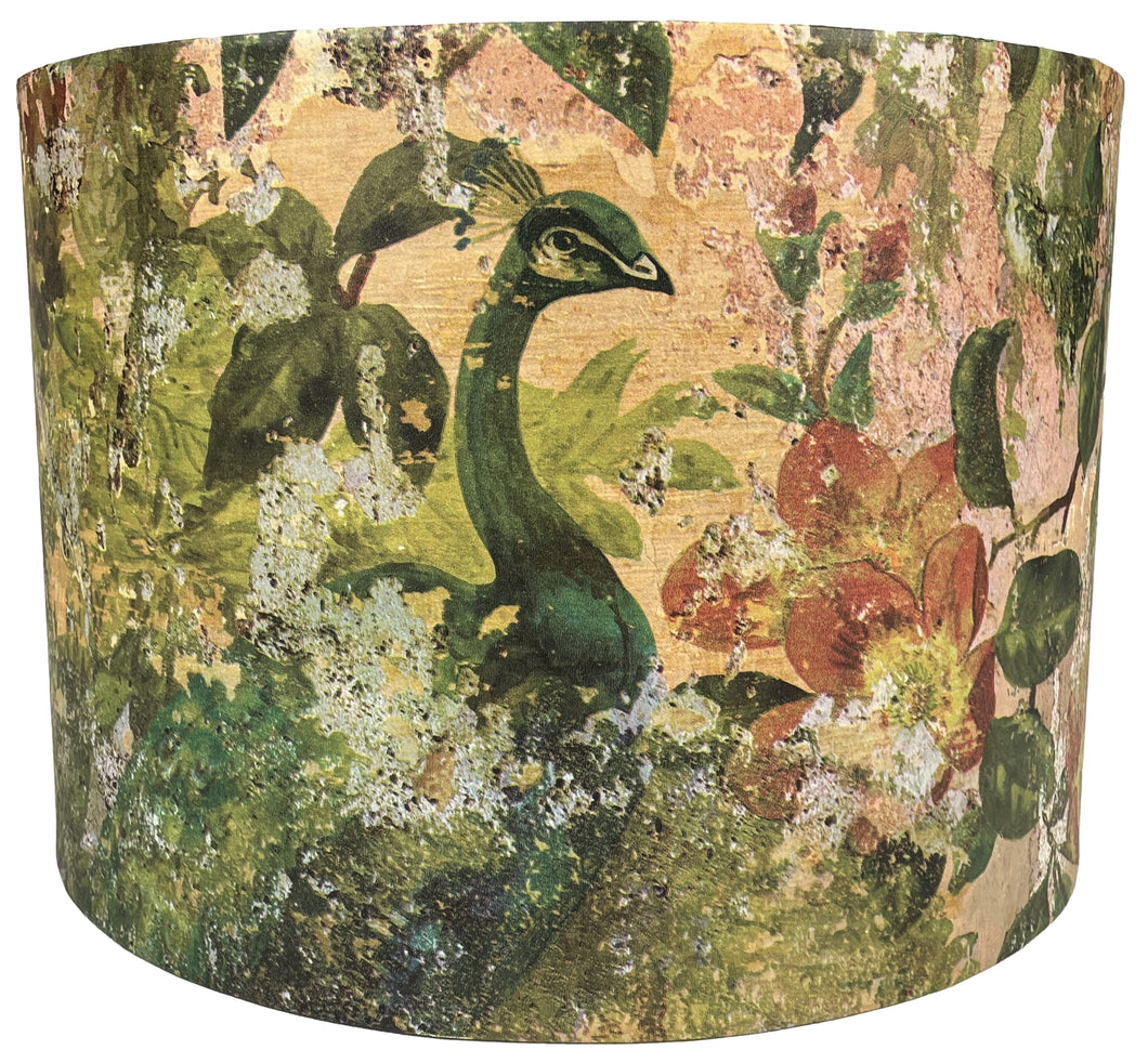 Peacock lampshades for table lamps