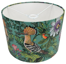 Load image into Gallery viewer, Tropical bird lampshade suitable for ceiling lights and table lamps.