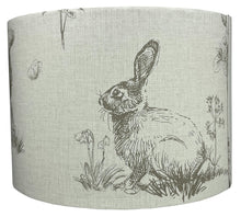 Load image into Gallery viewer, Woodland animal lampshade perfect for farmhouse style home decor.
