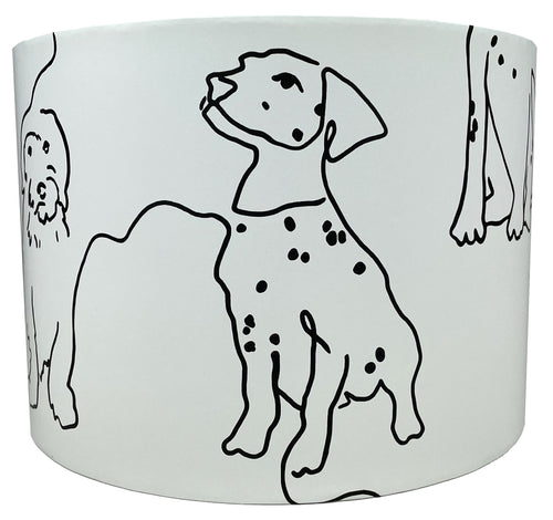 Dog themed lampshade