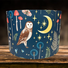 Load image into Gallery viewer, Owl lampshade suitable for ceiling and table lamps in nurseries.