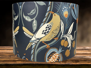 Bird lampshades for ceiling lights