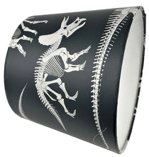 Load image into Gallery viewer, Prehistoric adventure lampshade for kids bedrooms or playrooms.