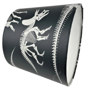Prehistoric adventure lampshade for kids bedrooms or playrooms.
