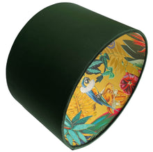 Load image into Gallery viewer, dark green tropical lampshade