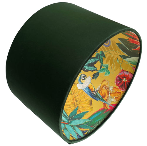 dark green tropical lampshade