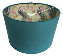 Load image into Gallery viewer, velvet peacock lampshade