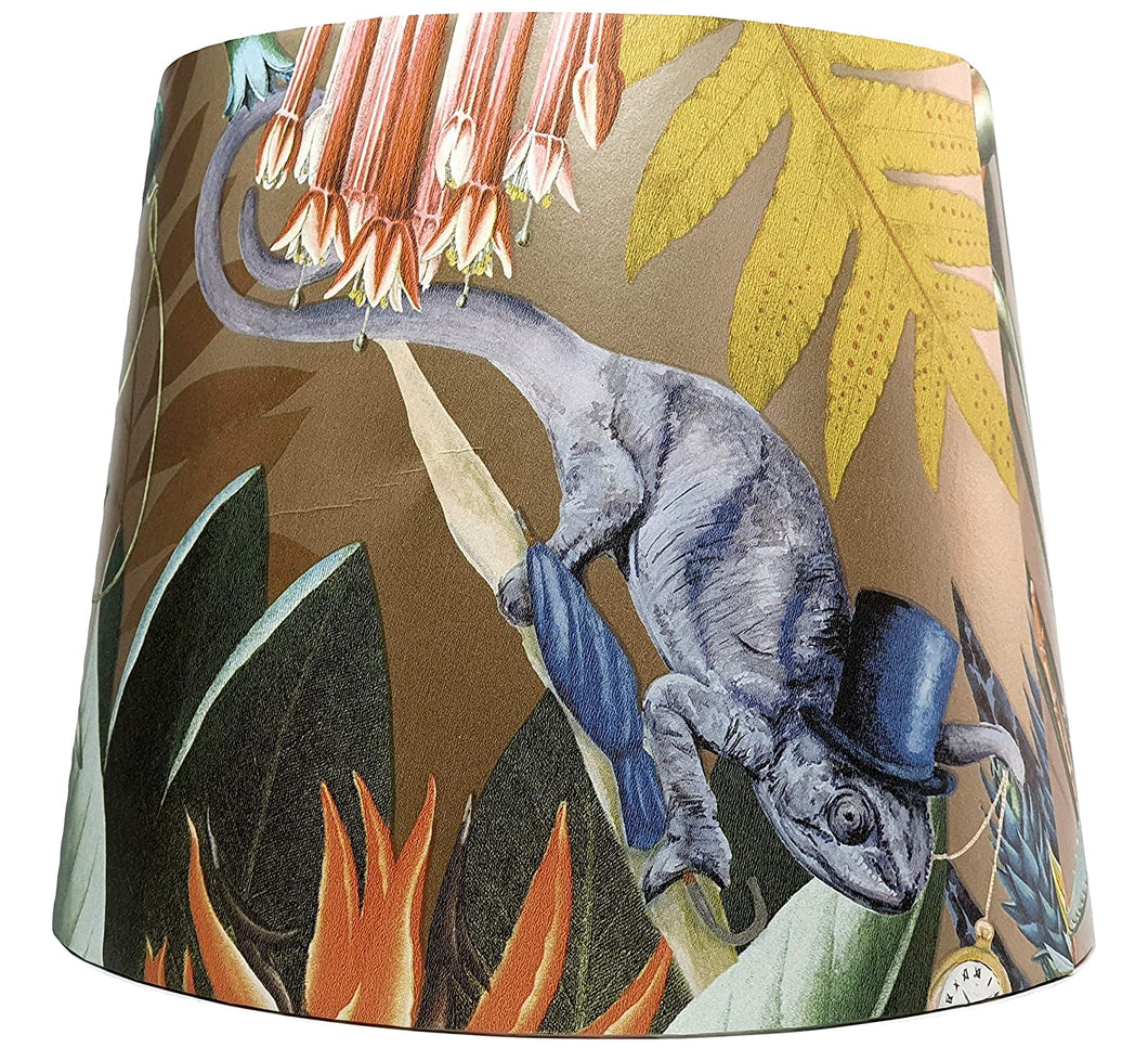 wonderland gold lampshade