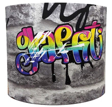 Load image into Gallery viewer, Good Home graffiti drum lampshade