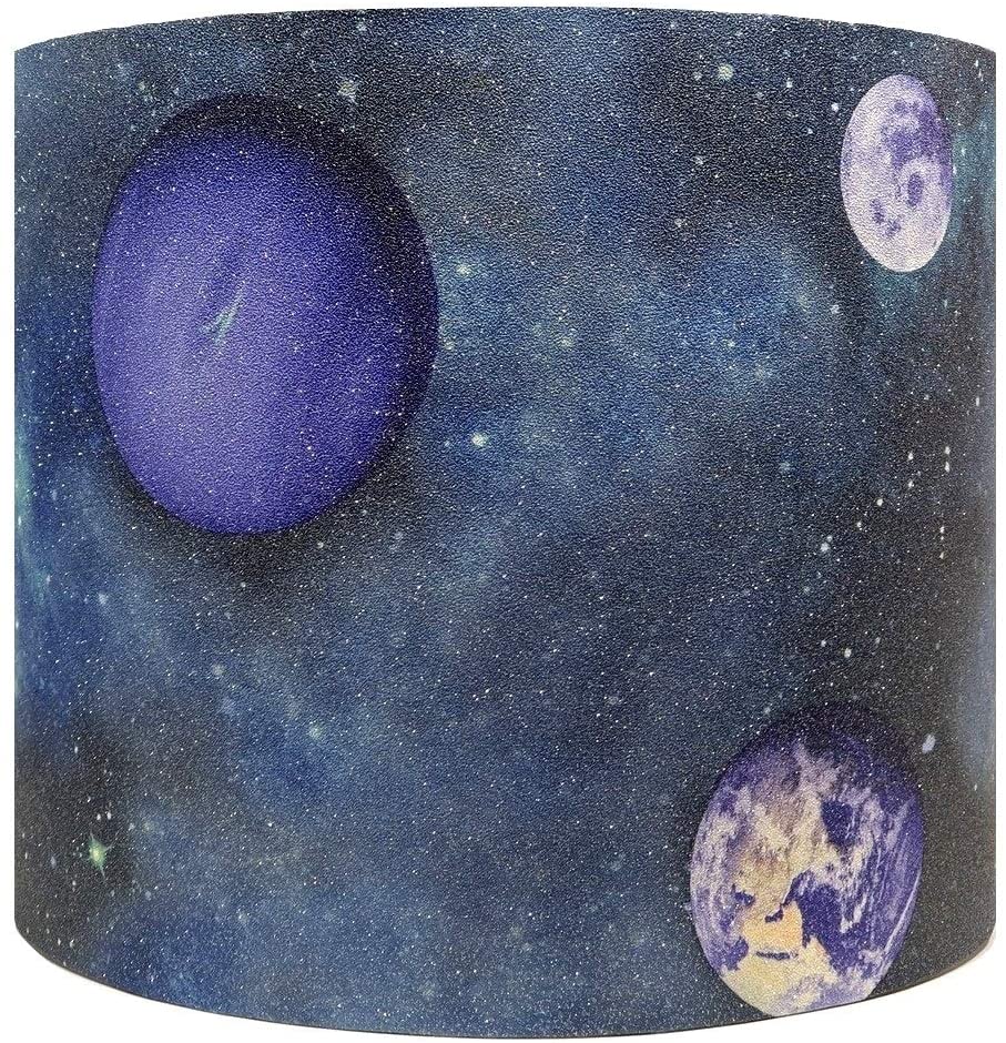 space planet drum lampshade