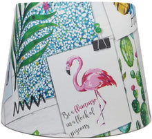 Load image into Gallery viewer, tropical flamingo table lamp shade