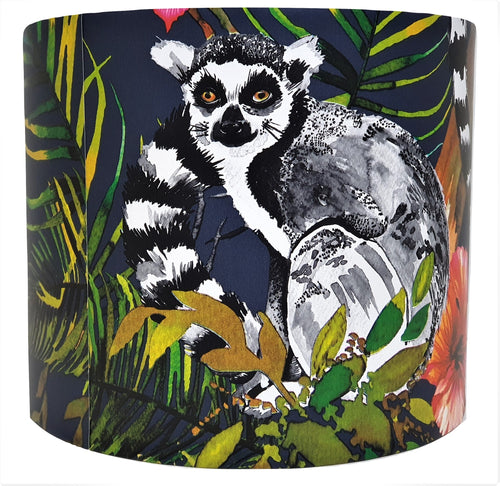 Midnight Blue Lemur Lampshade