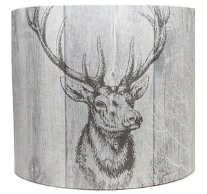 grey stag head lampshade
