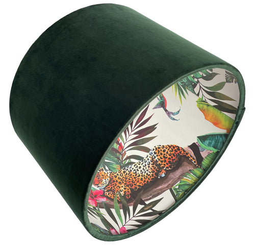Tropical Leopard Lampshade