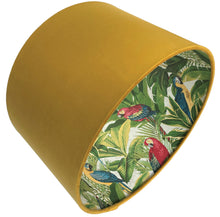 Load image into Gallery viewer, Mustard Yellow Tropical Lampshade