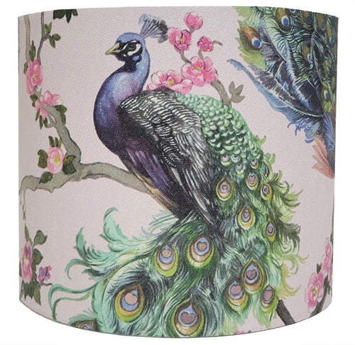 Pink Peacock Lampshade