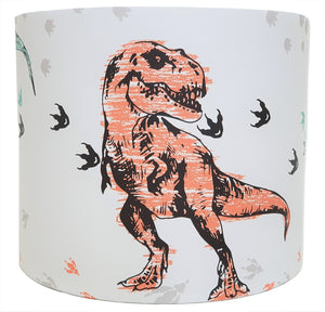 Dinosaur drum lampshade