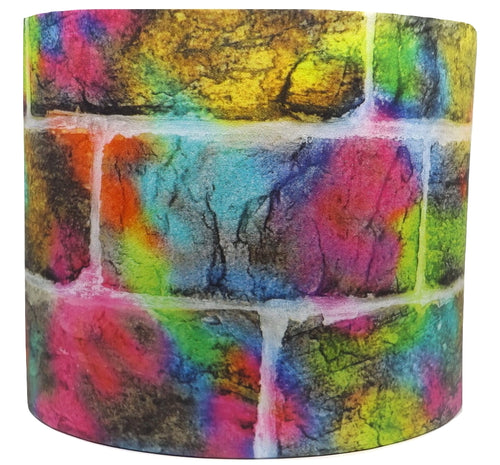 Neon Graffiti Brick lampshade for ceiling