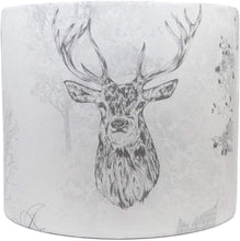Load image into Gallery viewer, Etched stag drum lampshade