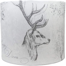 Load image into Gallery viewer, Etched stag drum light shade