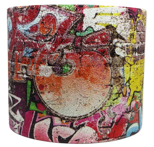 graffiti brick wall ceiling pendant light shade