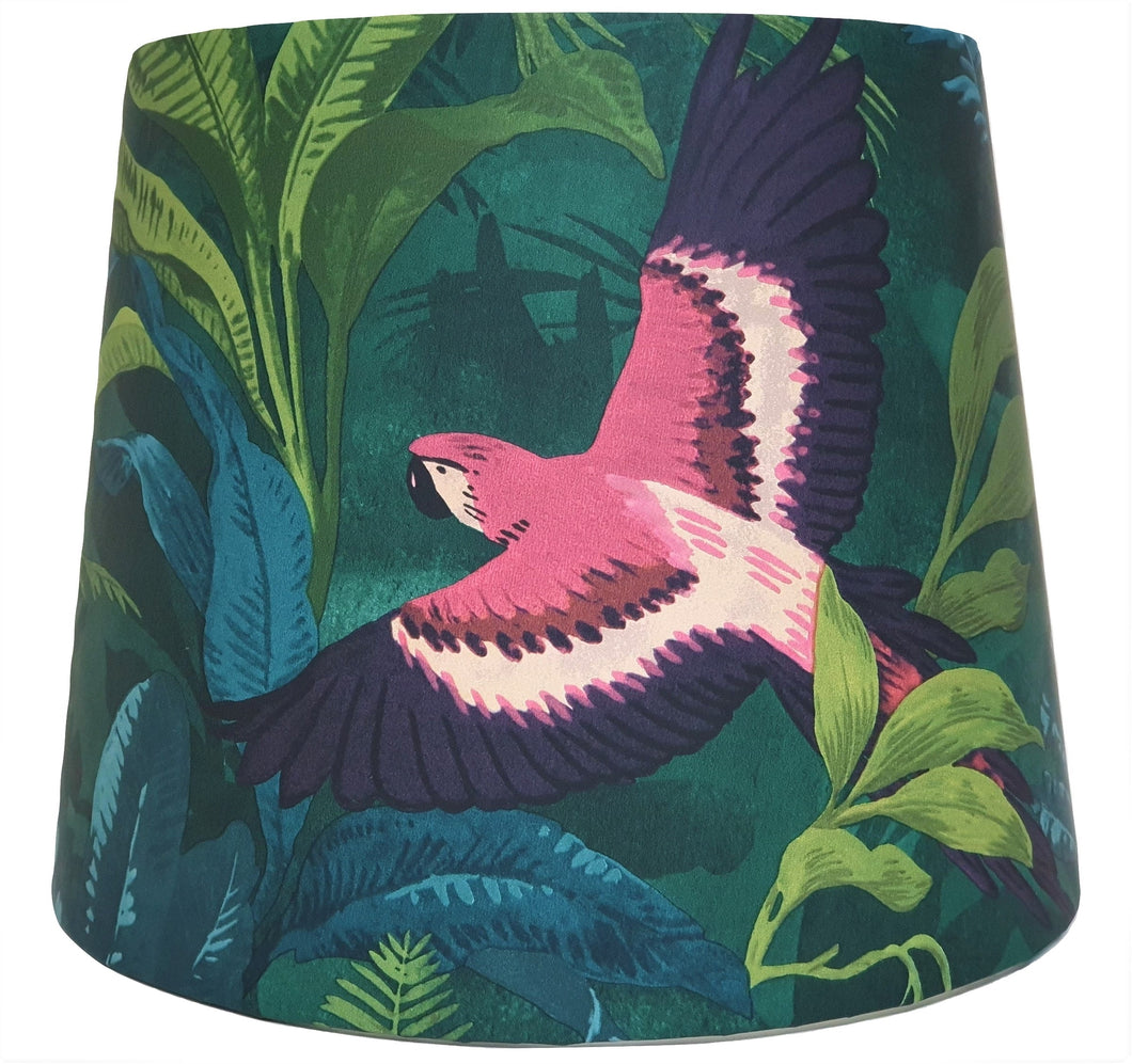 tropical bird lampshade