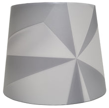 Load image into Gallery viewer, silver and grey geometric table light shade