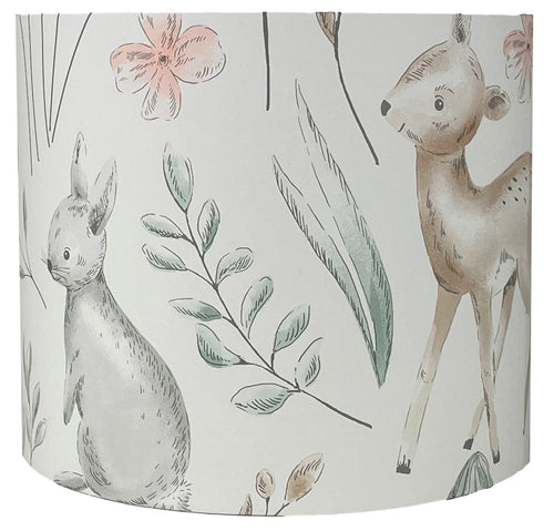 kids woodland animal nursery lampshade