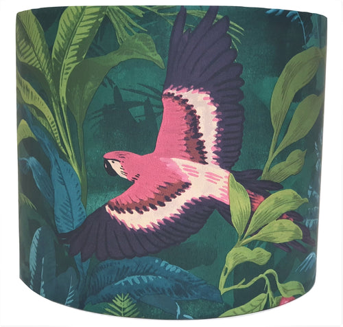 tropical bird lampshade