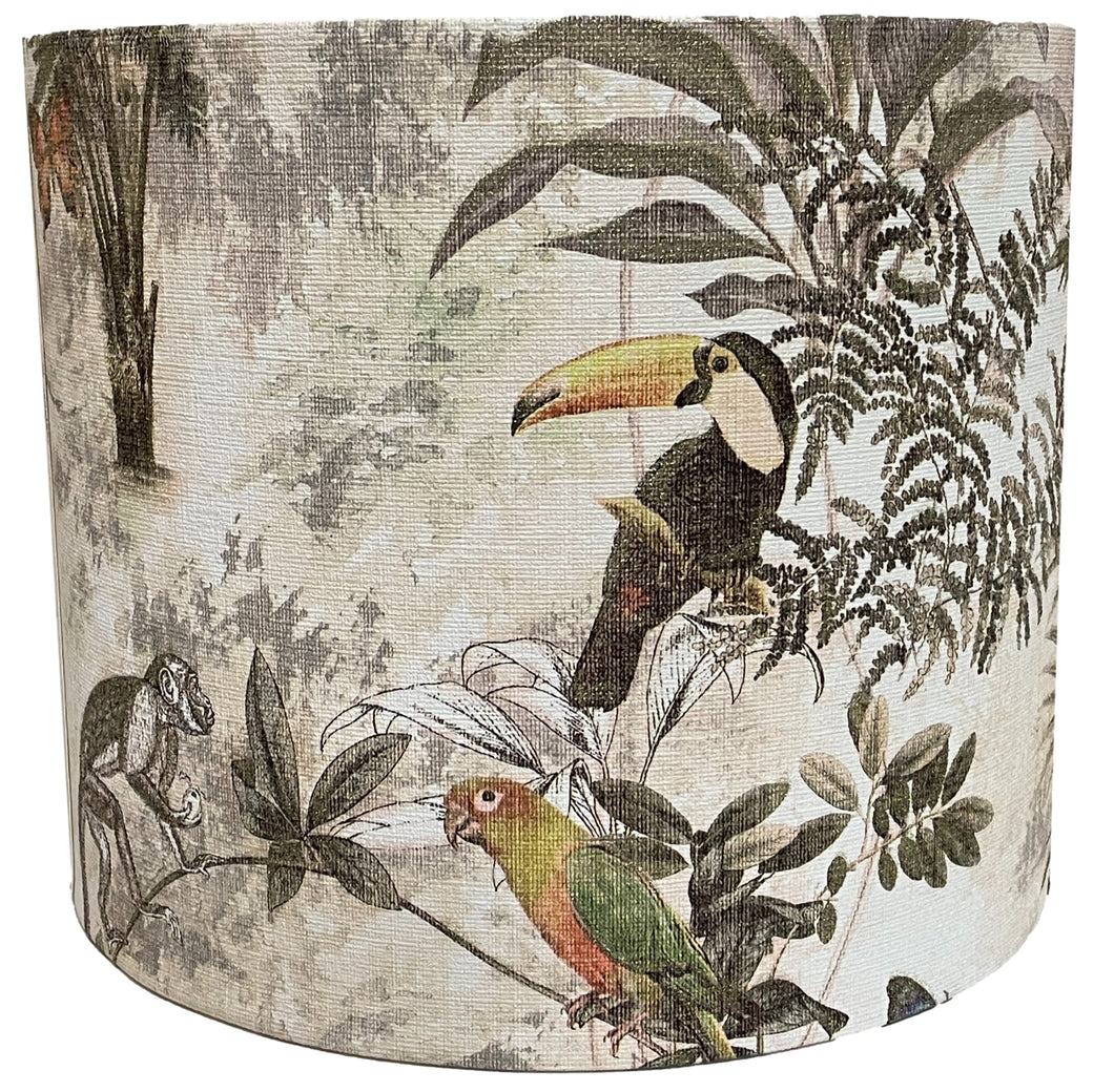 tropical parrot lampshade