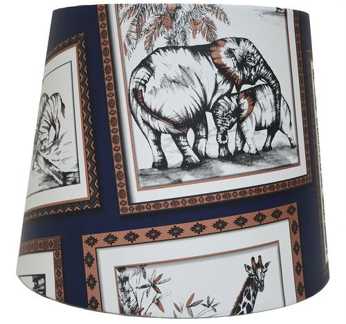 Safari animals lampshade