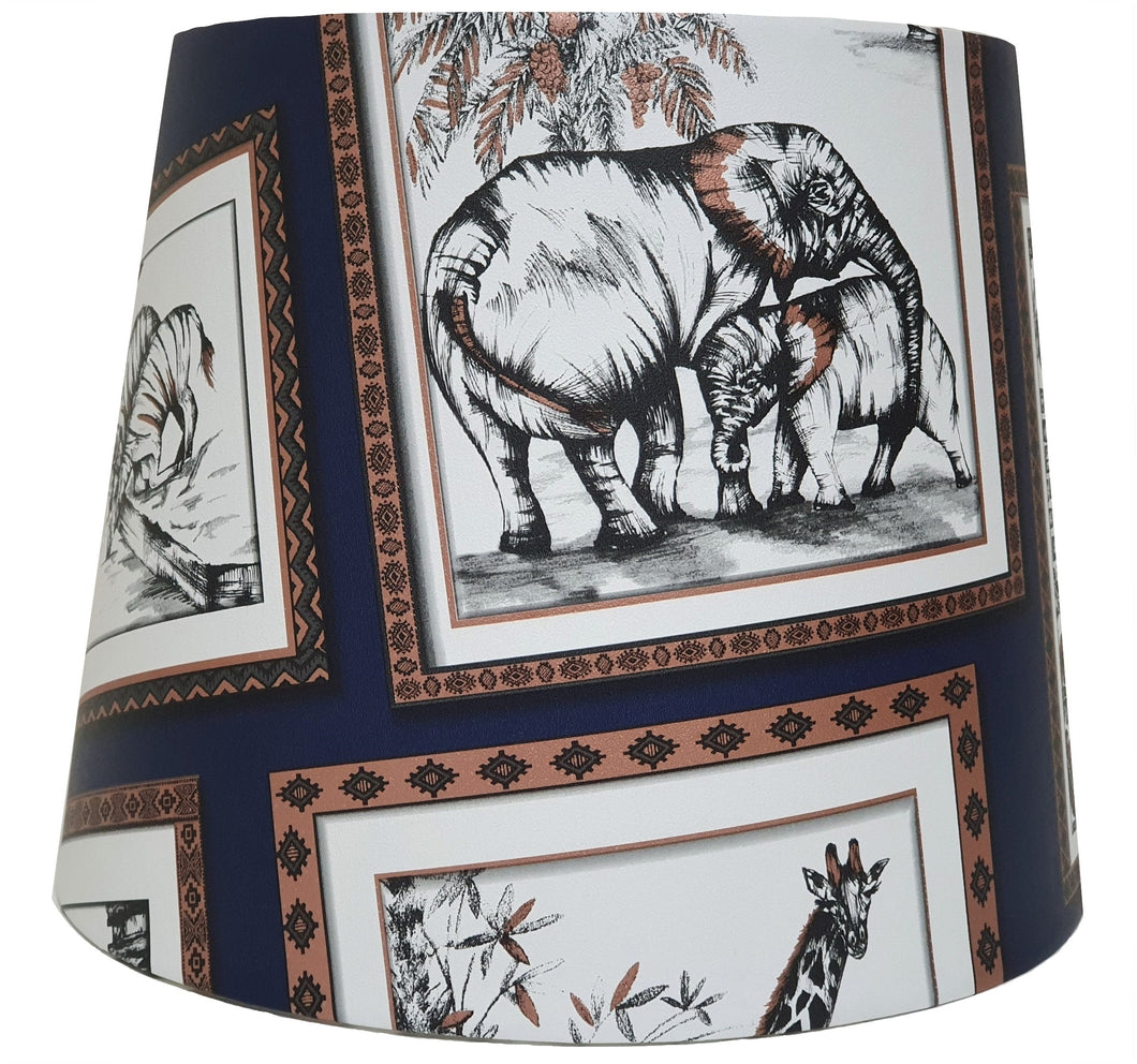 Safari animals lampshade