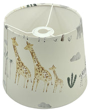 Load image into Gallery viewer, kids safari themed lampshade