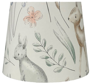 woodland animal lampshade