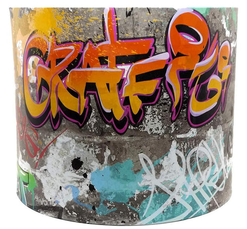 Graffiti ceiling light shade