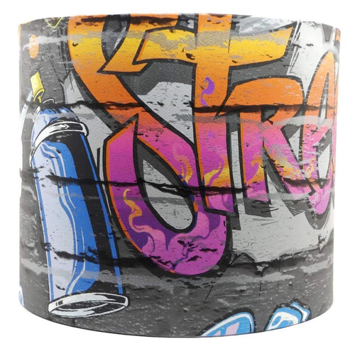 graffiti ceiling light shade