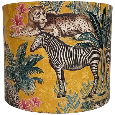 Ochre Yellow safari lampshade