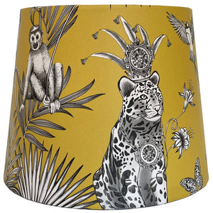 mustard yellow safari animal lampshade