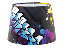 Load image into Gallery viewer, black graffiti ceiling light shade