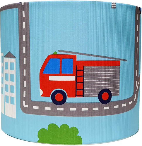 Blue Transport lampshade