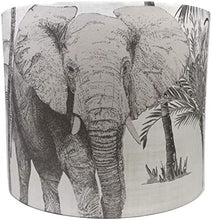Load image into Gallery viewer, elephant grove drum light shade