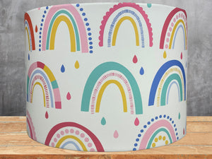 rainbow lampshades for table lamp