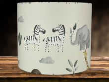 Load image into Gallery viewer, kids safari nursery lampshade