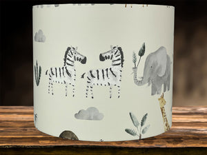 kids safari nursery lampshade