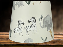 Load image into Gallery viewer, safari lampshade for nursery