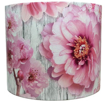 Load image into Gallery viewer, pink floral rose lampshade