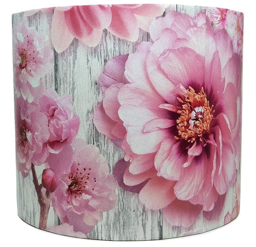 pink floral rose lampshade