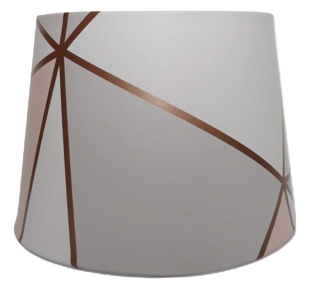 geometric lamp shade rose gold